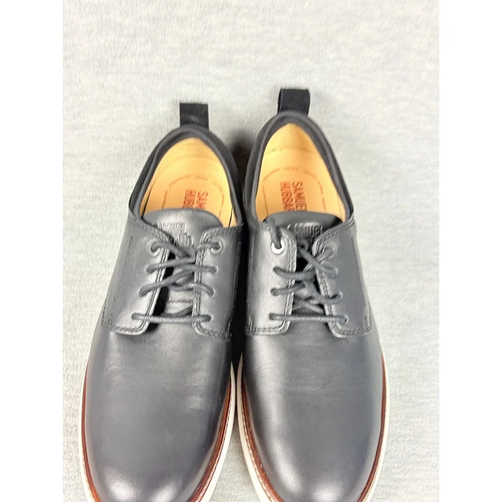 Samuel Hubbard Rafael Shoes Mens 9.5 M Black Leather Lace Up Derby Hybrid Casual